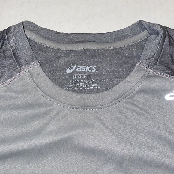 Asics Mens Small Favorite Short Sleeve Athletic Tee Top Gray NWT MR1684-36 - Picture 4 of 9